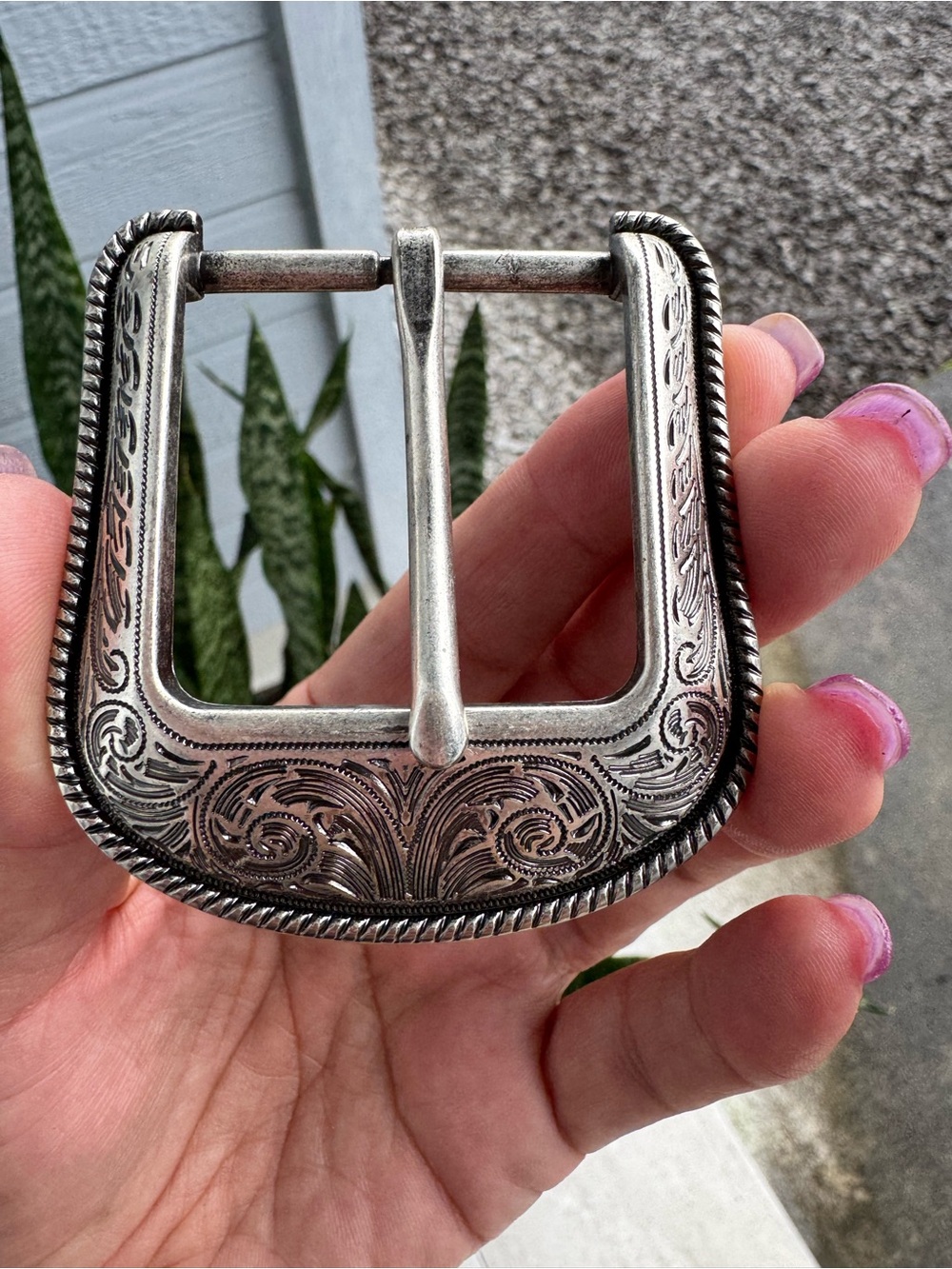 Montana Silversmiths Cowboy Cameo Steer Head Western Belt Buckle Silver Tone NIB - Picture 3 of 5